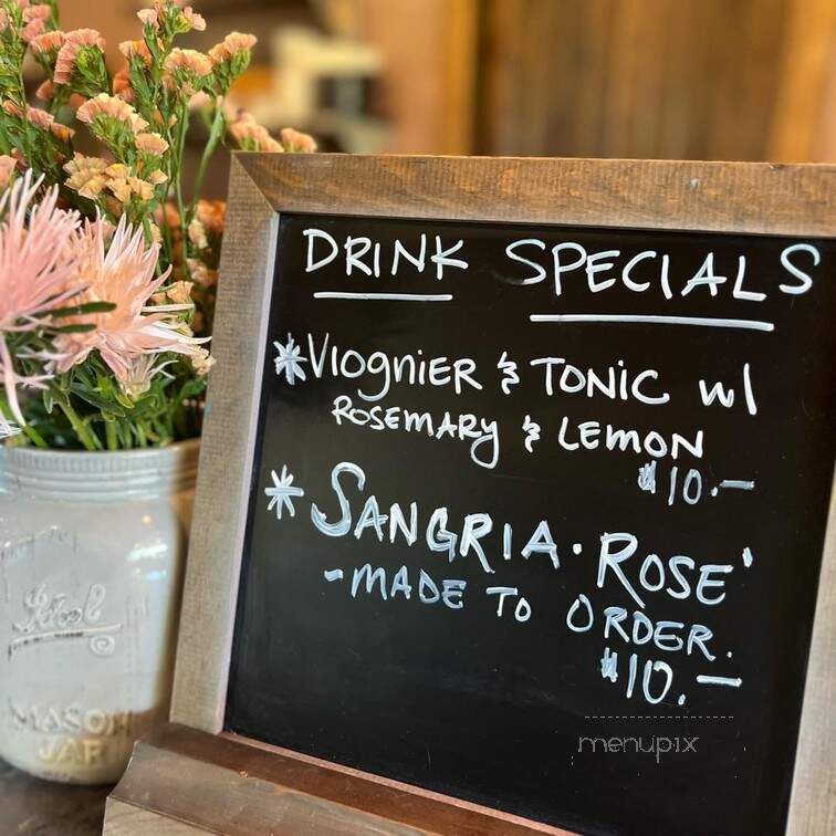 Apricity Vineyard - Grants Pass, OR menu_pic