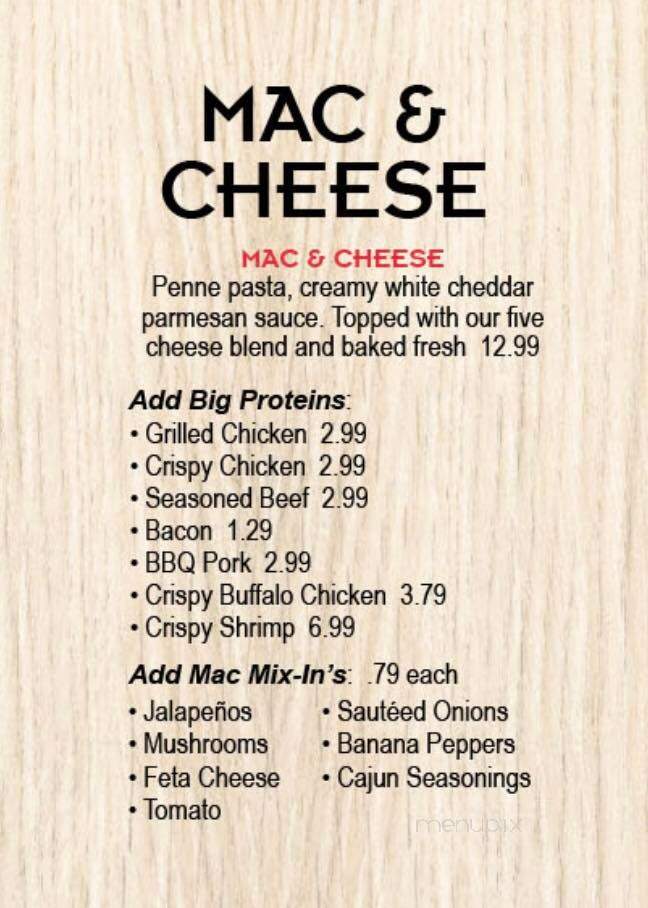Sidelines Sports Eatery and Pub - Perrysburg, OH menu_pic