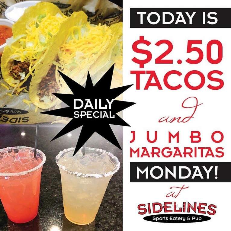 Sidelines Sports Eatery and Pub - Perrysburg, OH menu_pic