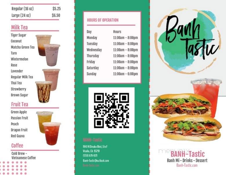 Banh Tastic - Visalia, CA menu_pic