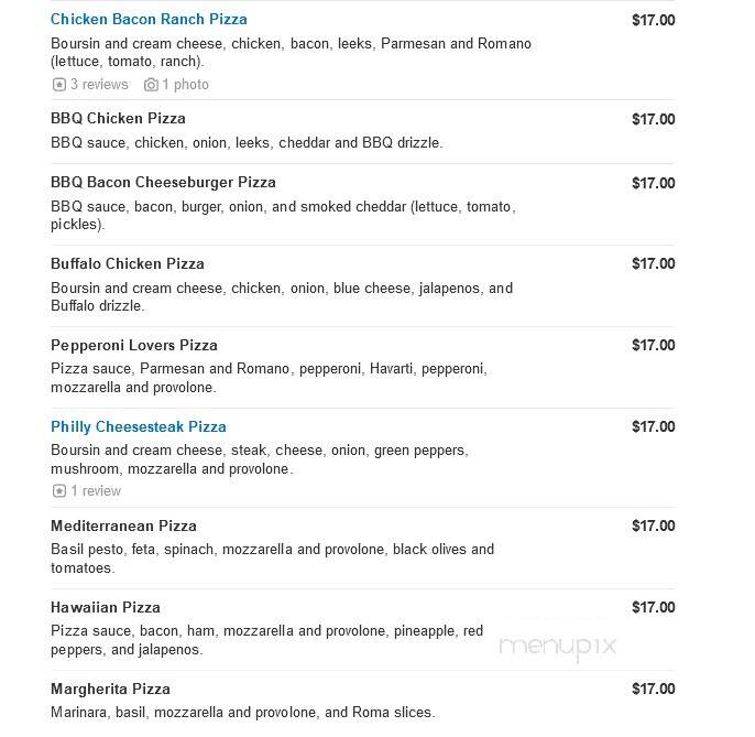 Utopia Brick Oven Restaurant - Logan, OH menu_pic