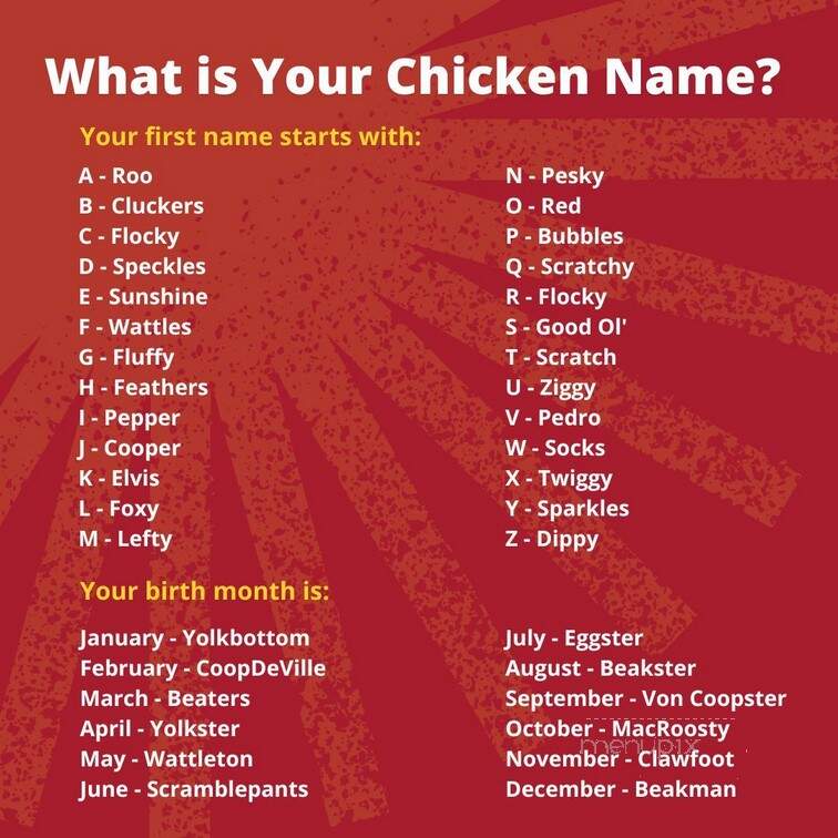 Lee's Famous Recipe Chicken - New Carlisle, OH menu_pic