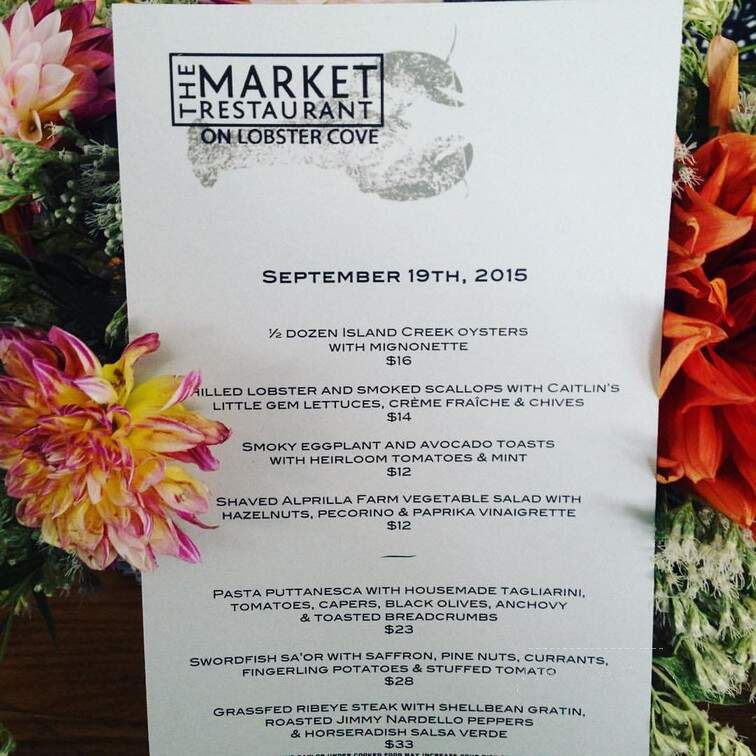 The Market Restaurant on Lobster Cove - Gloucester, MA menu_pic