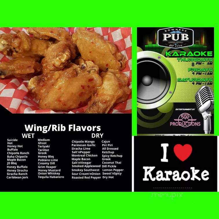 Bowness Pub - Calgary, AB menu_pic