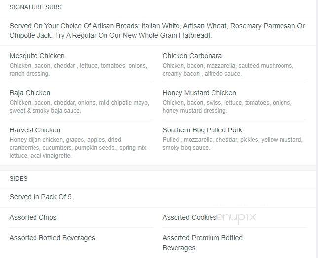 T-Mart - Cookeville, TN menu_pic
