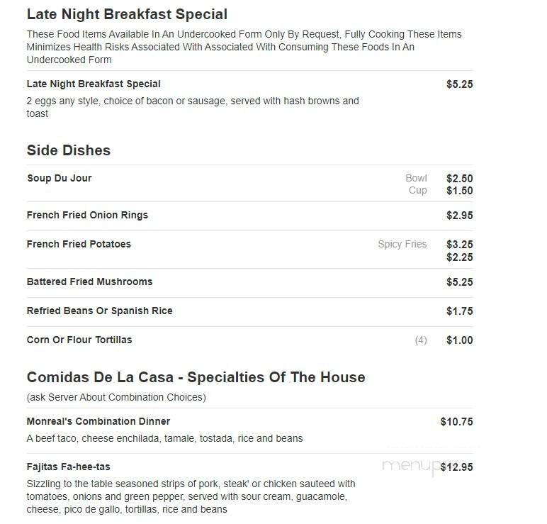 El Matador West - Milwaukee, WI menu_pic