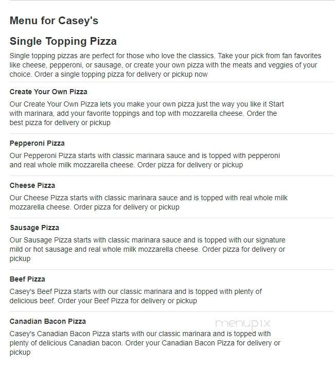 Caseys Carry Out Pizza - Abingdon, IL