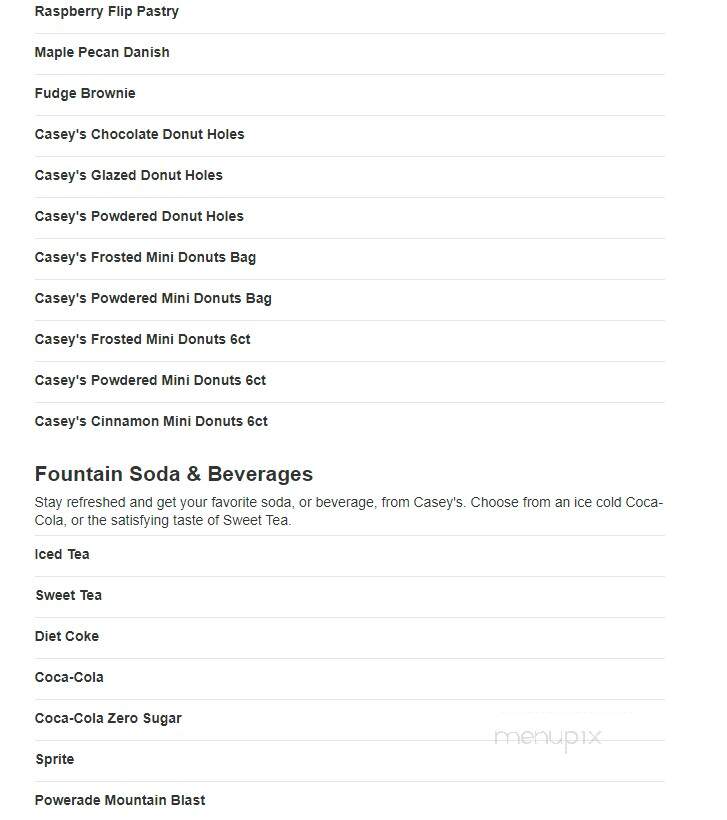 Caseys Carry Out Pizza - Abingdon, IL menu_pic