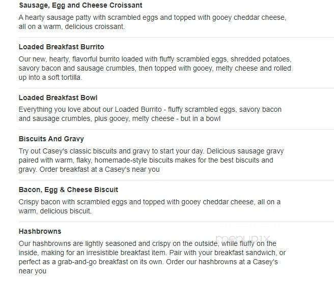 Caseys Carry Out Pizza - Abingdon, IL menu_pic