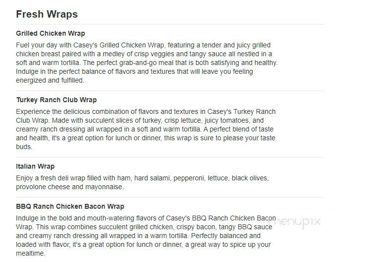 Caseys Carry Out Pizza - Abingdon, IL menu_pic
