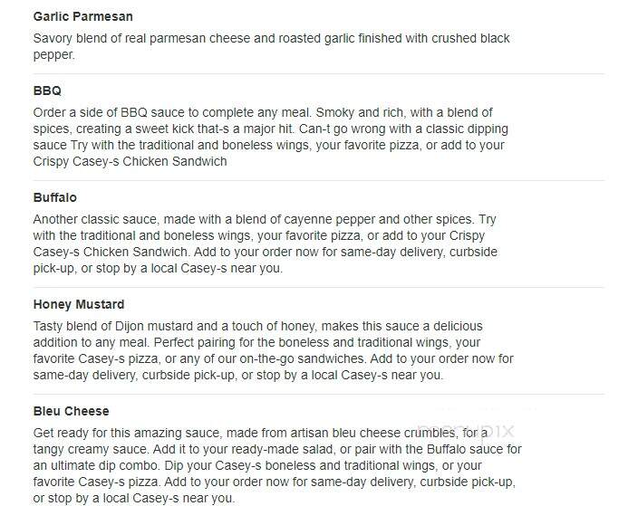 Caseys Carry Out Pizza - Abingdon, IL menu_pic
