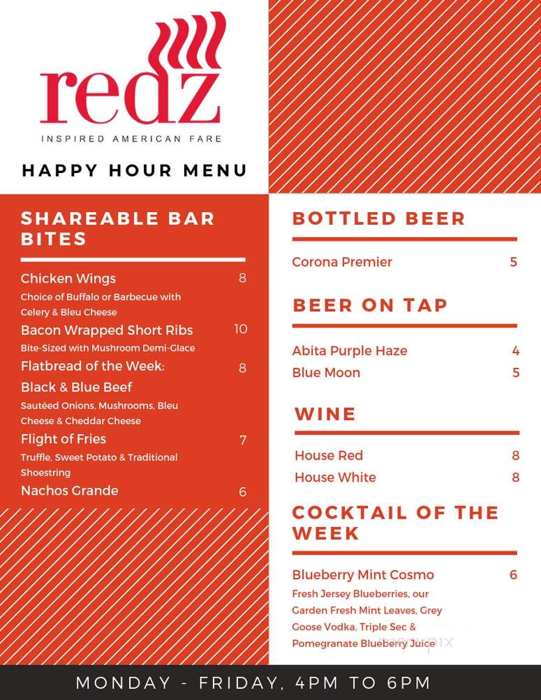 Redz - Mount Laurel, NJ menu_pic