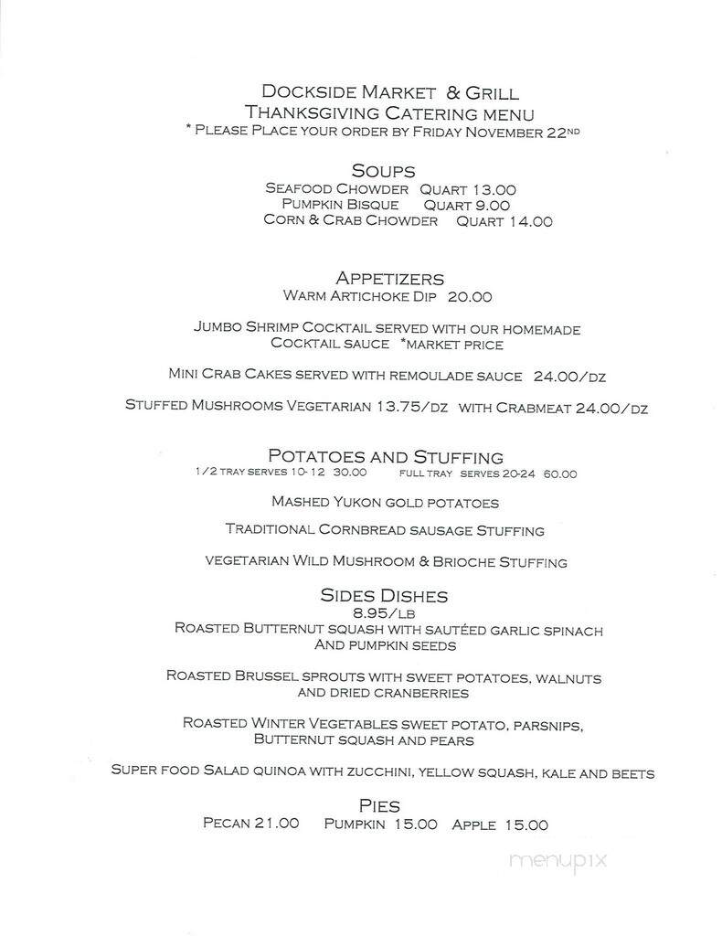 Dockside Market & Grill - Flemington, NJ menu_pic