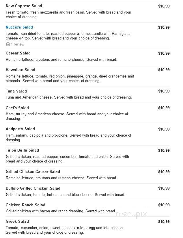Villa Russo Pizzeria - Clementon, NJ menu_pic