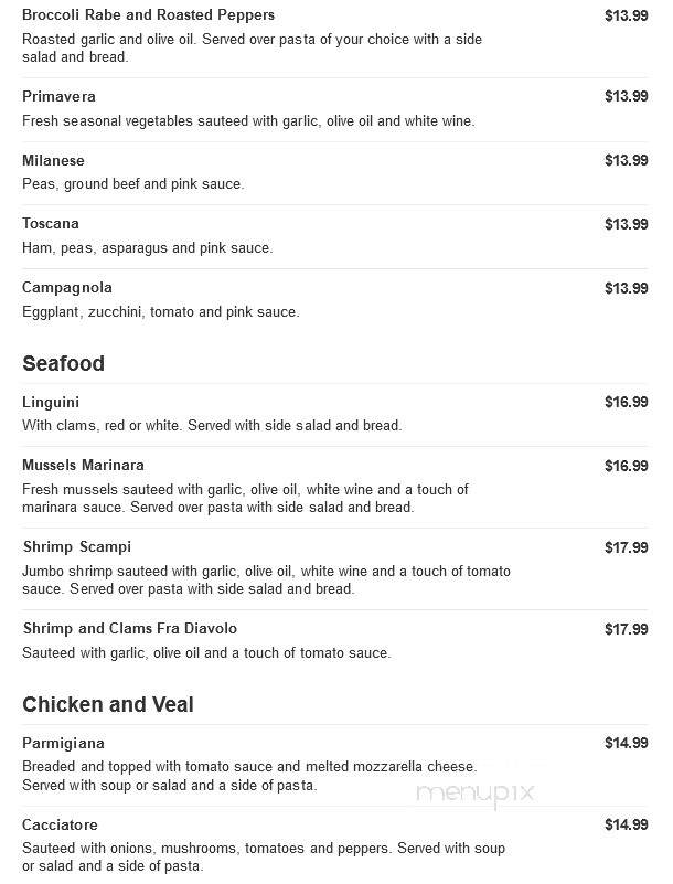 Villa Russo Pizzeria - Clementon, NJ menu_pic