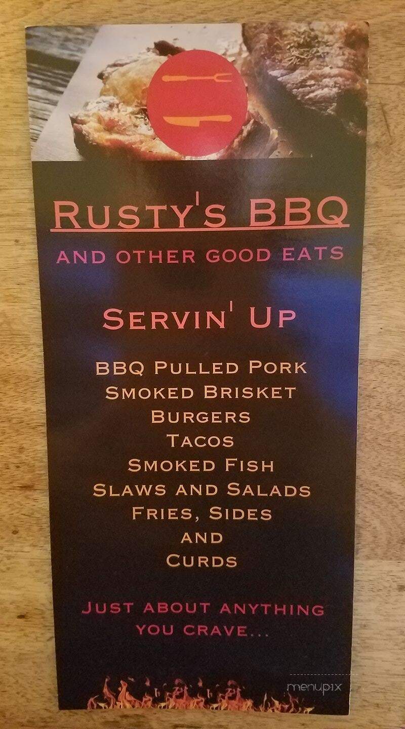 Rusty's Restaurant - Green Bay, WI menu_pic