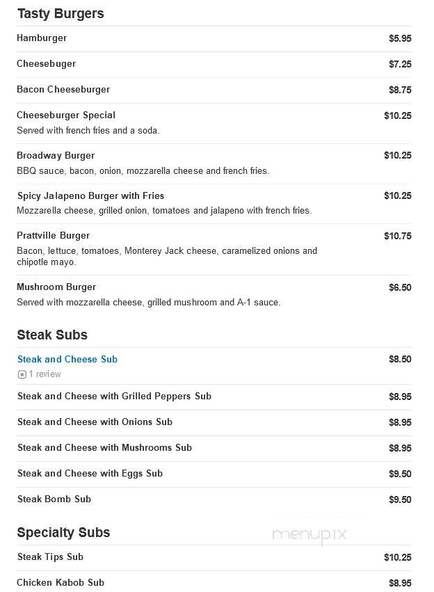 Prattville Pizza & Restaurant - Chelsea, MA