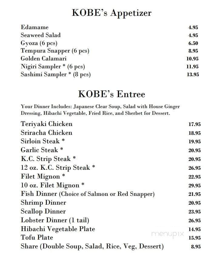 Kobe Japanese Steakhouse - Lawrence, KS