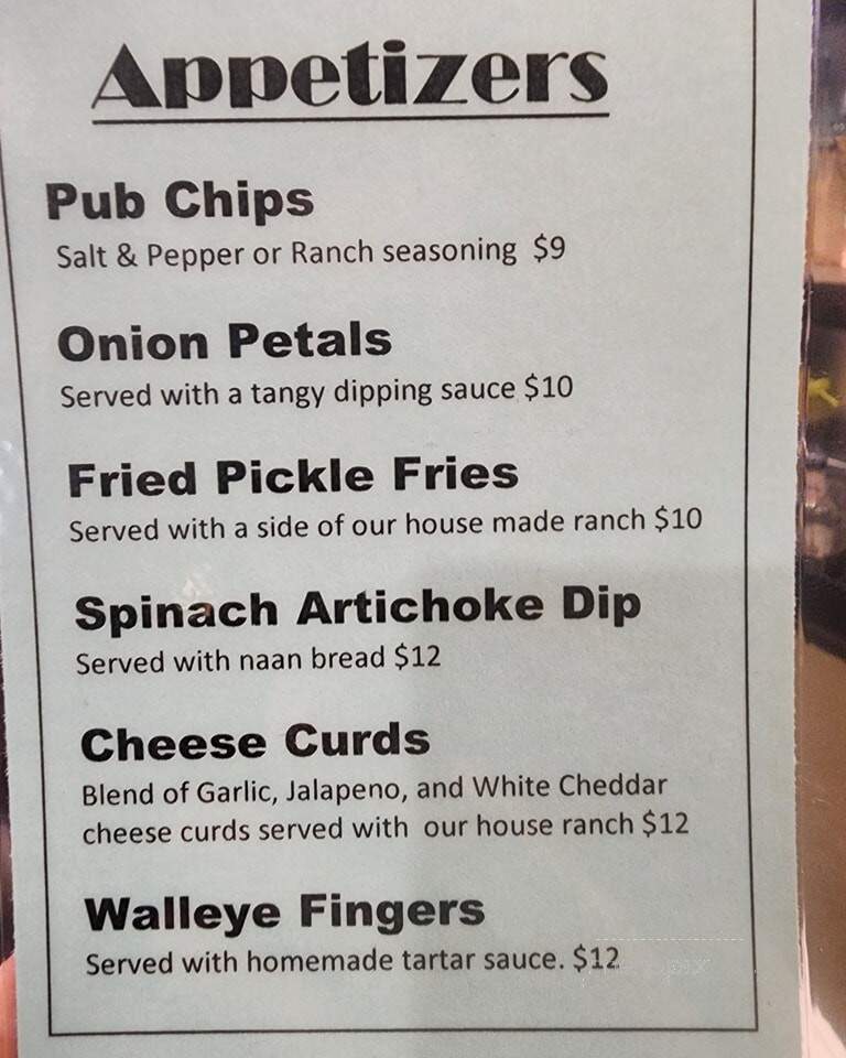 Castlewood Steak House - Castlewood, SD menu_pic