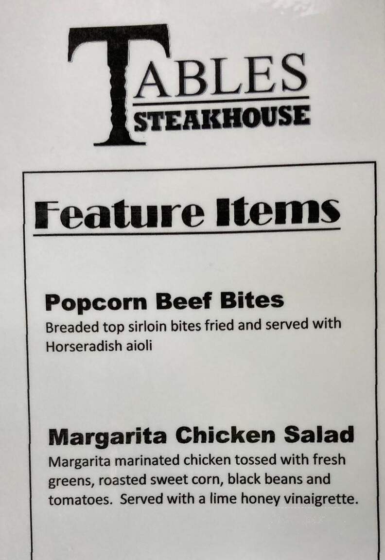 Castlewood Steak House - Castlewood, SD menu_pic