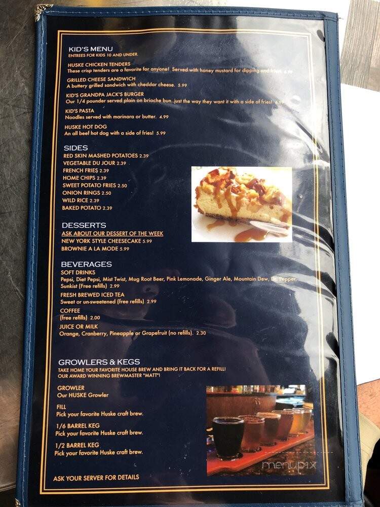 Huske Hardware House Restaurant and Brewery - Fayetteville, NC menu_pic