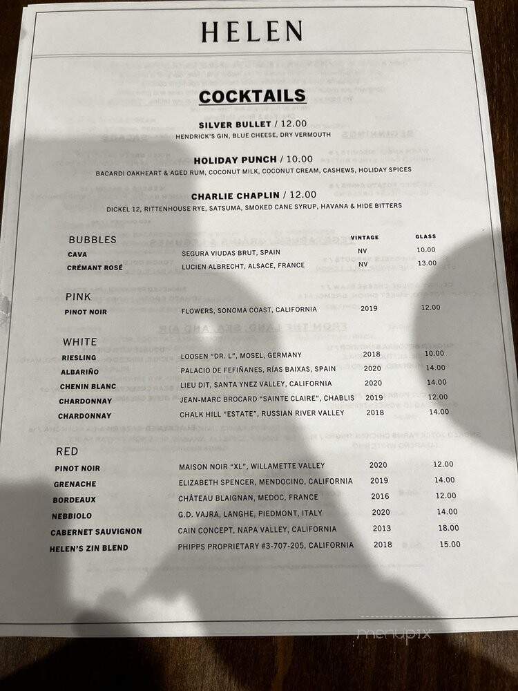 Helens Cafe - Birmingham, AL menu_pic