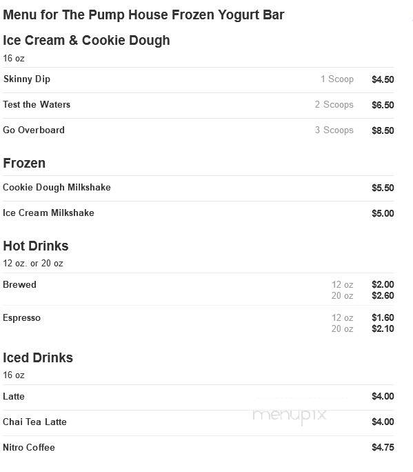 Pump House - Grand Rapids, MI menu_pic