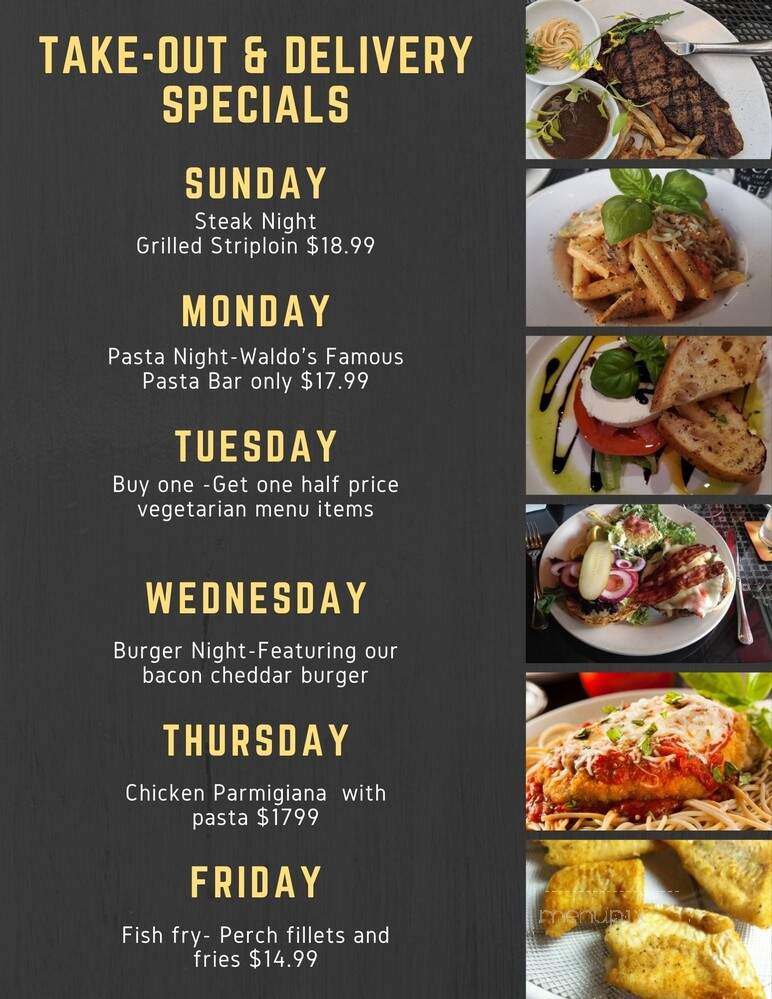 Waldo's On King Bistro & Wine Bar - London, ON menu_pic