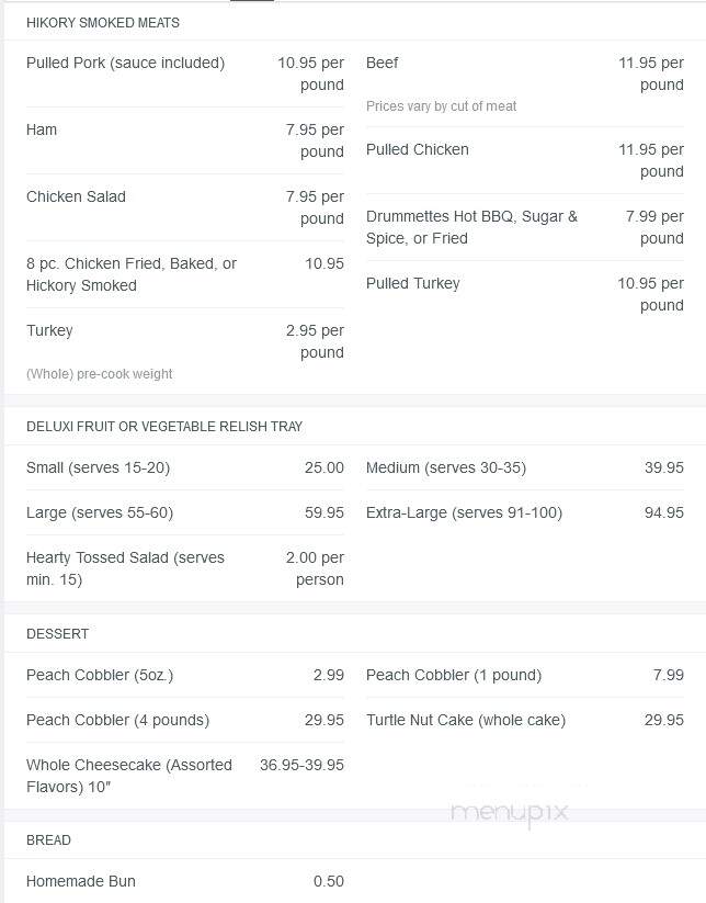 Hick'ry Stick - Peoria, IL menu_pic