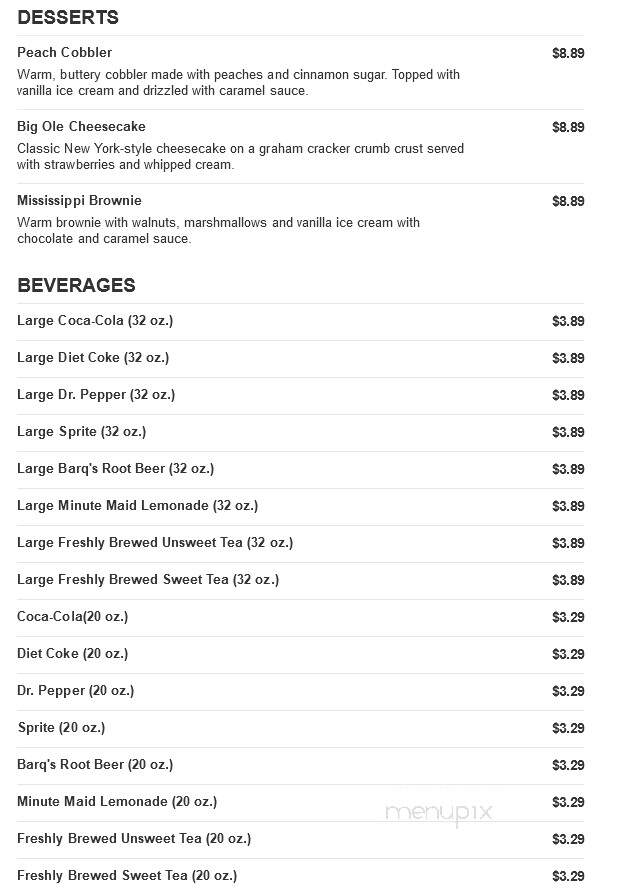 Logan's Roadhouse - West Monroe, LA menu_pic