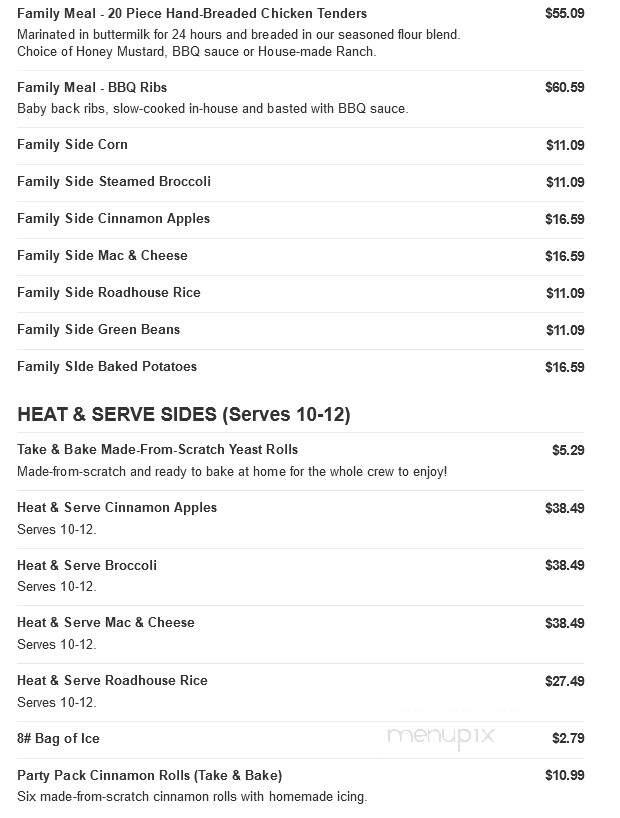 Logan's Roadhouse - West Monroe, LA menu_pic