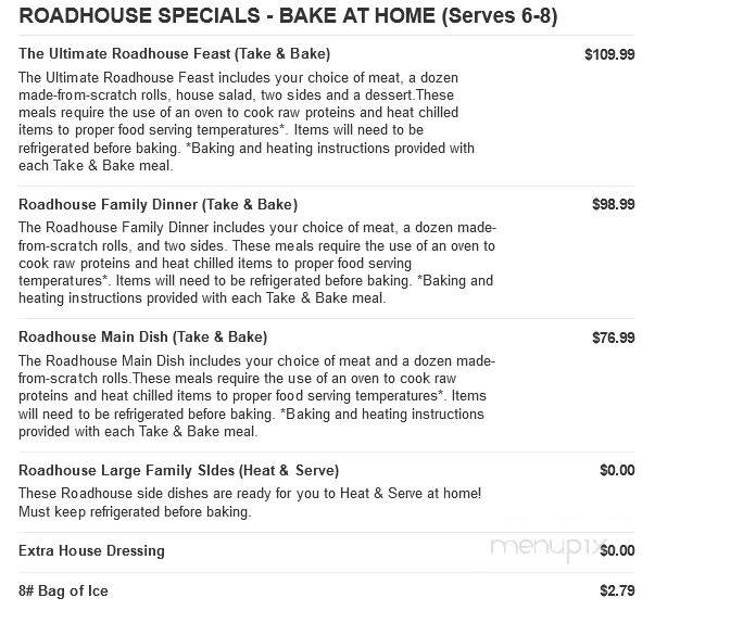 Logan's Roadhouse - West Monroe, LA menu_pic