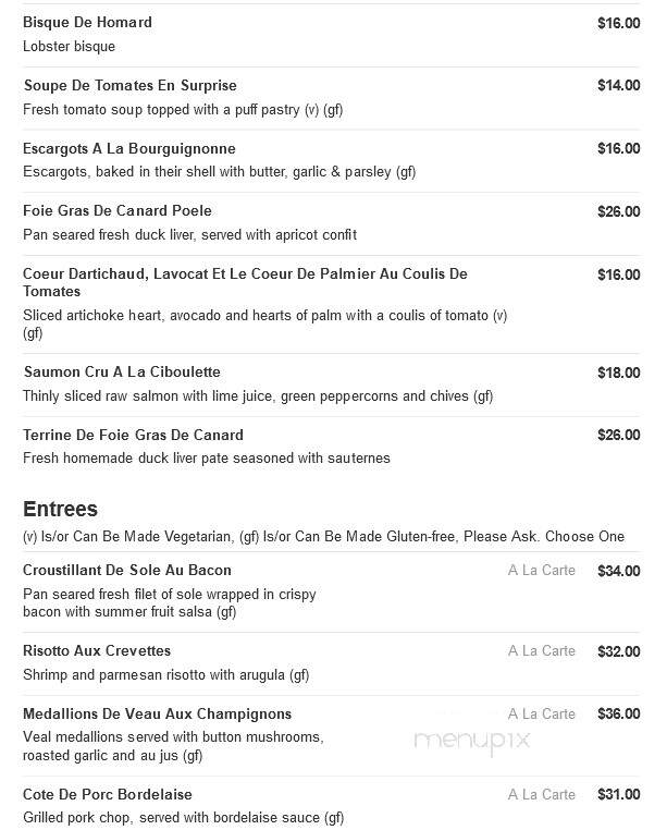 Silks Restaurant - Tyngsboro, MA menu_pic