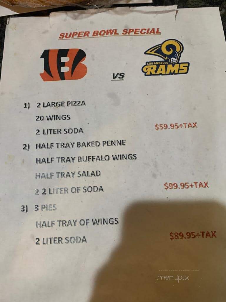 Palermo Pizza & Italian Restaurant - North Bergen, NJ menu_pic