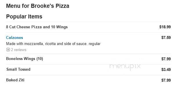 Brooke's Pizza - Ballston Lake, NY menu_pic