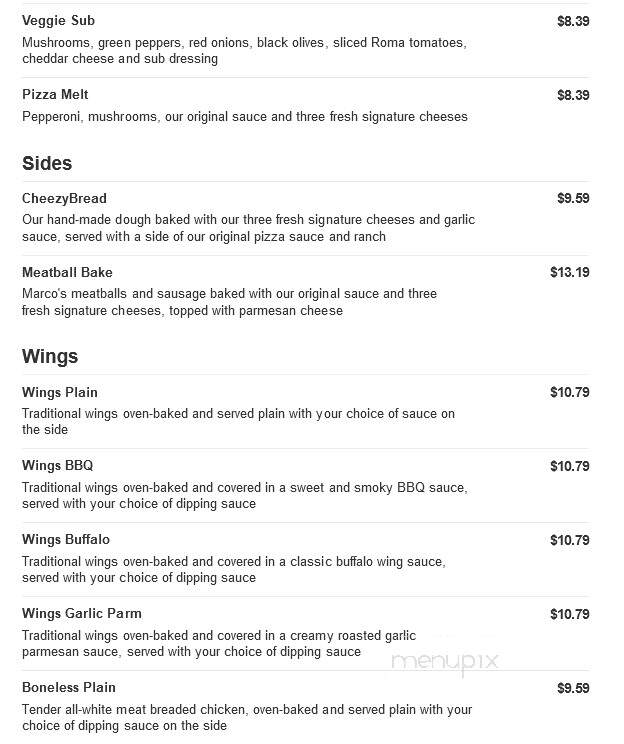 Marco's Pizza - Fayetteville, NC menu_pic