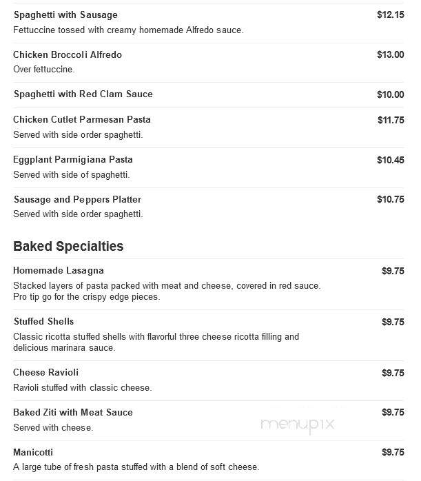 Carini Pizza - Mahanoy City, PA menu_pic