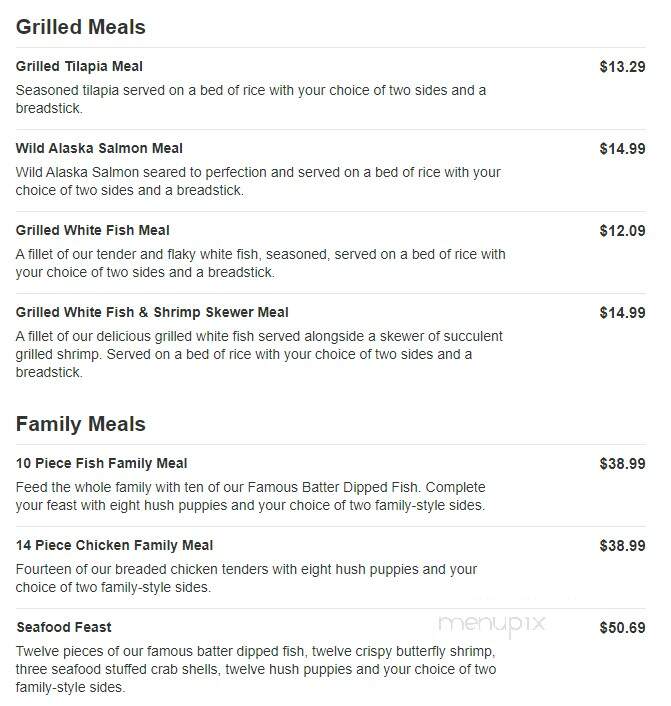 Captain D's Seafood - Sparta, TN menu_pic