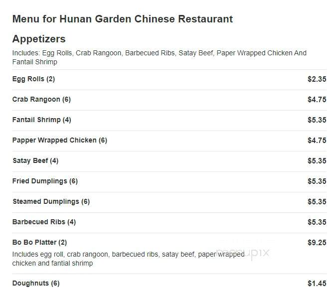 Hunan Garden Restaurant - Angleton, TX