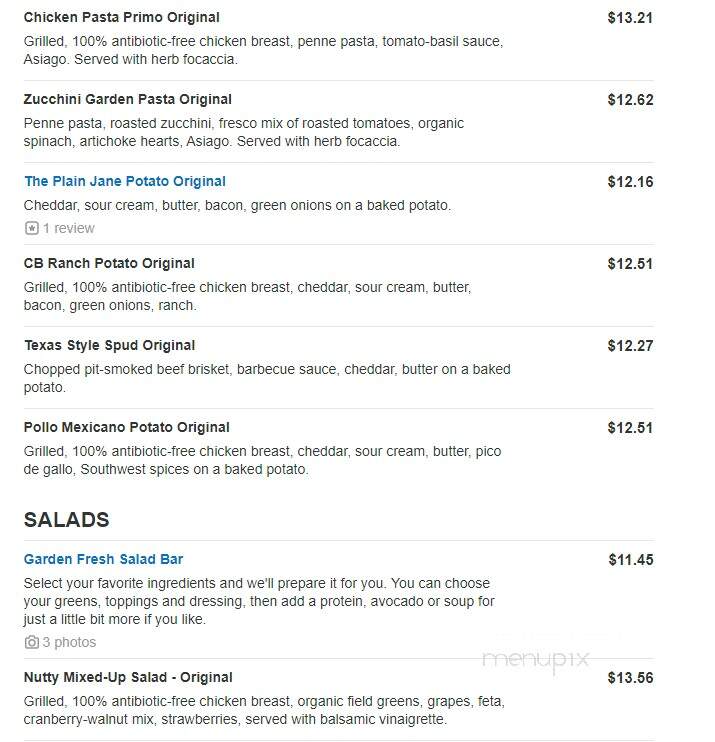 Jason's Deli - Grapevine, TX menu_pic