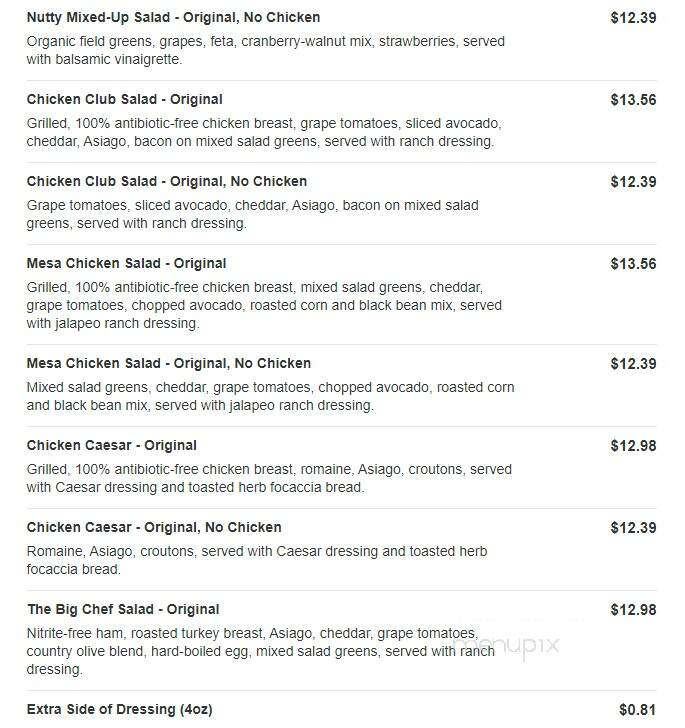 Jason's Deli - Grapevine, TX menu_pic