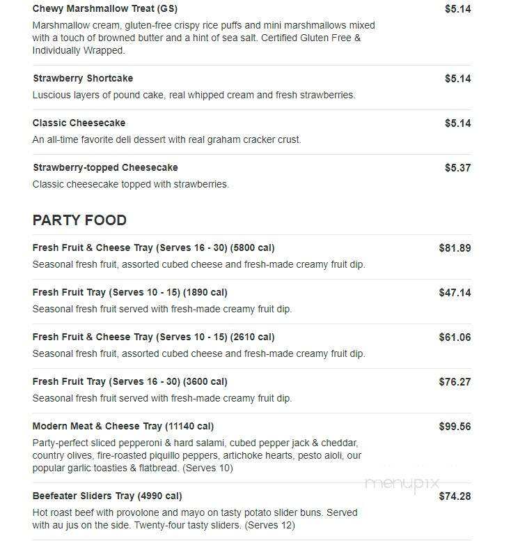 Jason's Deli - Grapevine, TX menu_pic