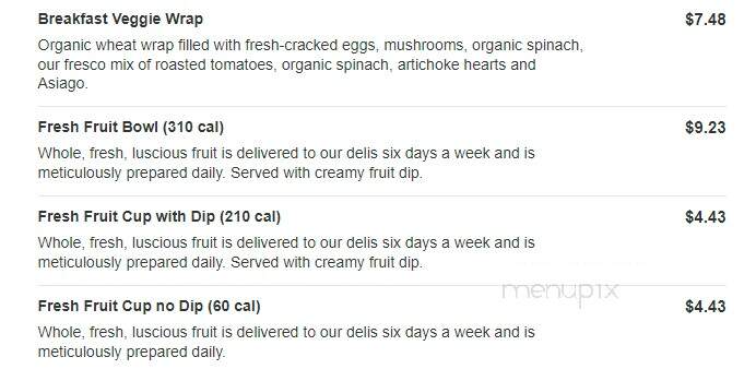 Jason's Deli - Grapevine, TX menu_pic