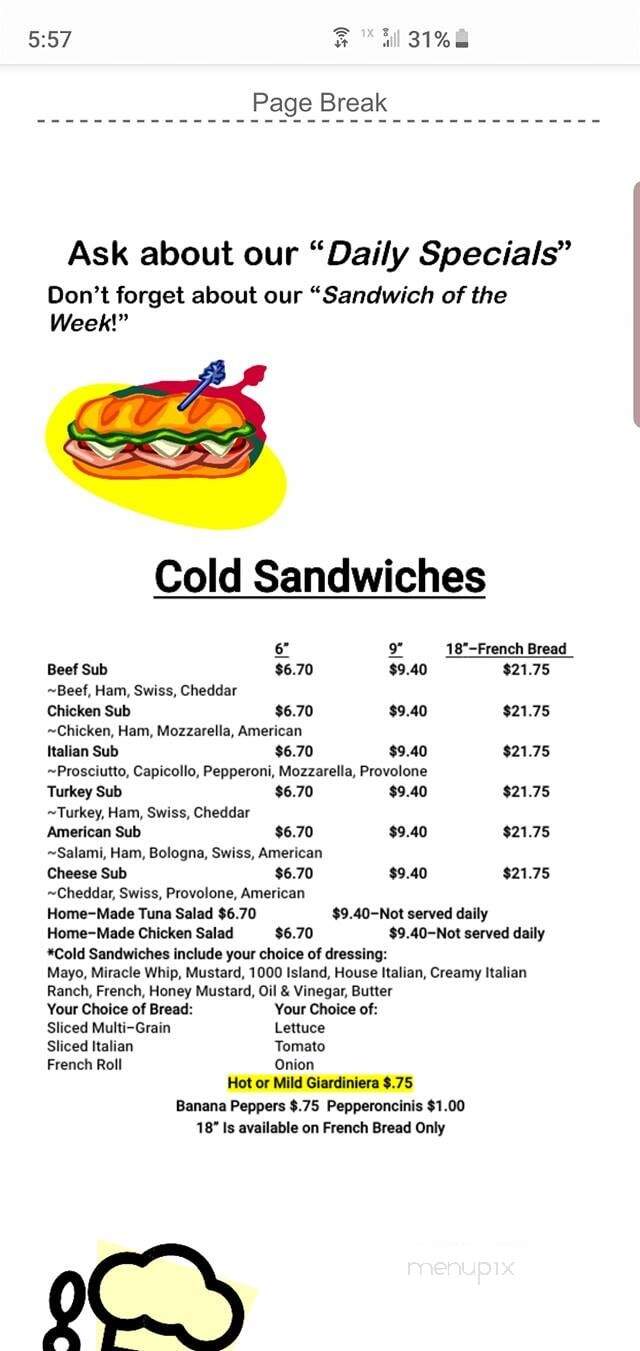 Mac's Deli & Sandwich Shop - Kenosha, WI menu_pic