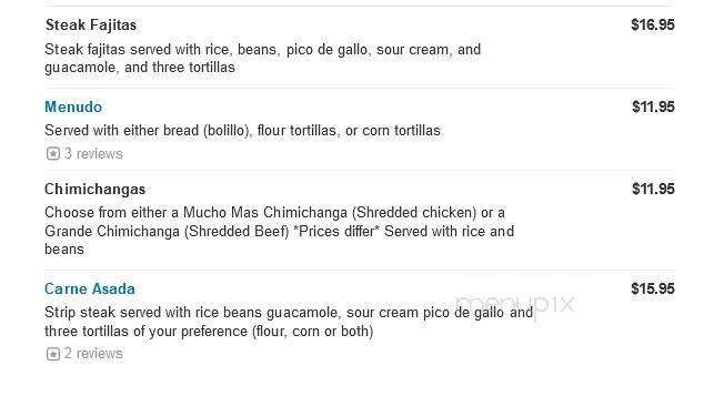 Los Toritos Restaurant - Aurora, CO menu_pic