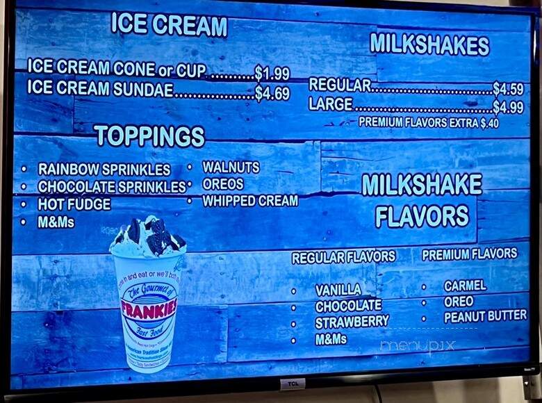 Frankie's Of Bristol - Plainville, CT menu_pic