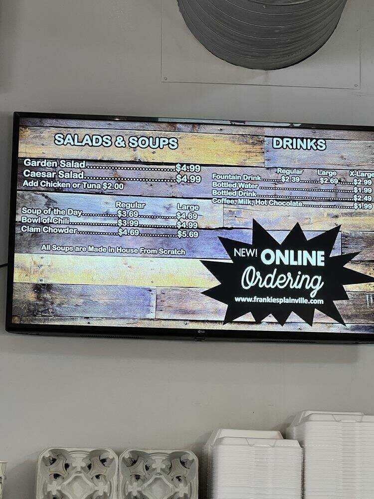 Frankie's Of Bristol - Plainville, CT menu_pic