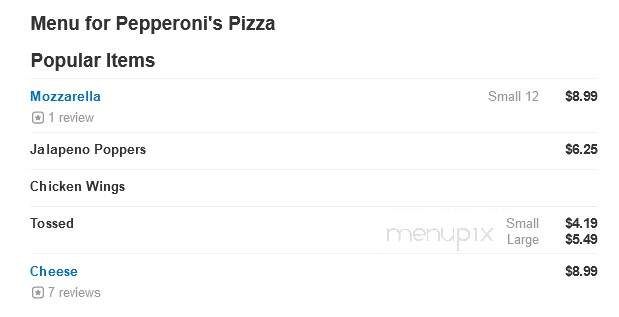 Pepperoni's & Co - Simsbury, CT menu_pic