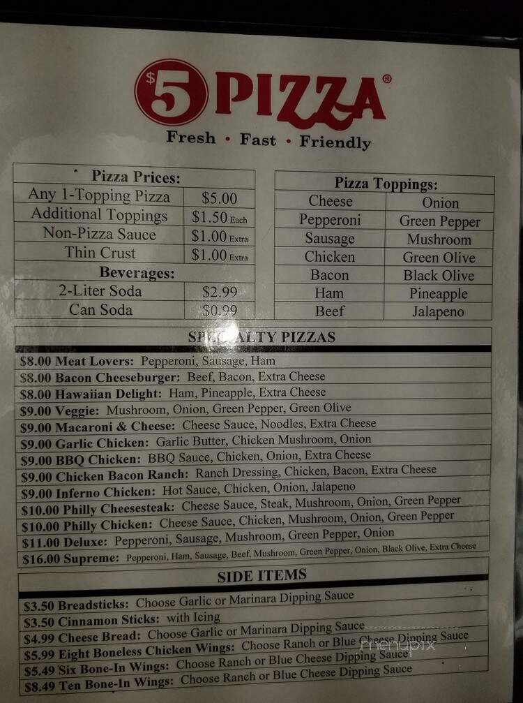 5 Dollar Pizza - Rochester, MN