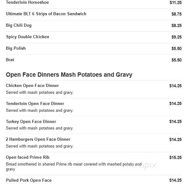 Hill Top Grill - Creve Coeur, IL menu_pic